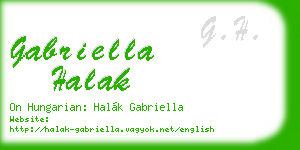 gabriella halak business card